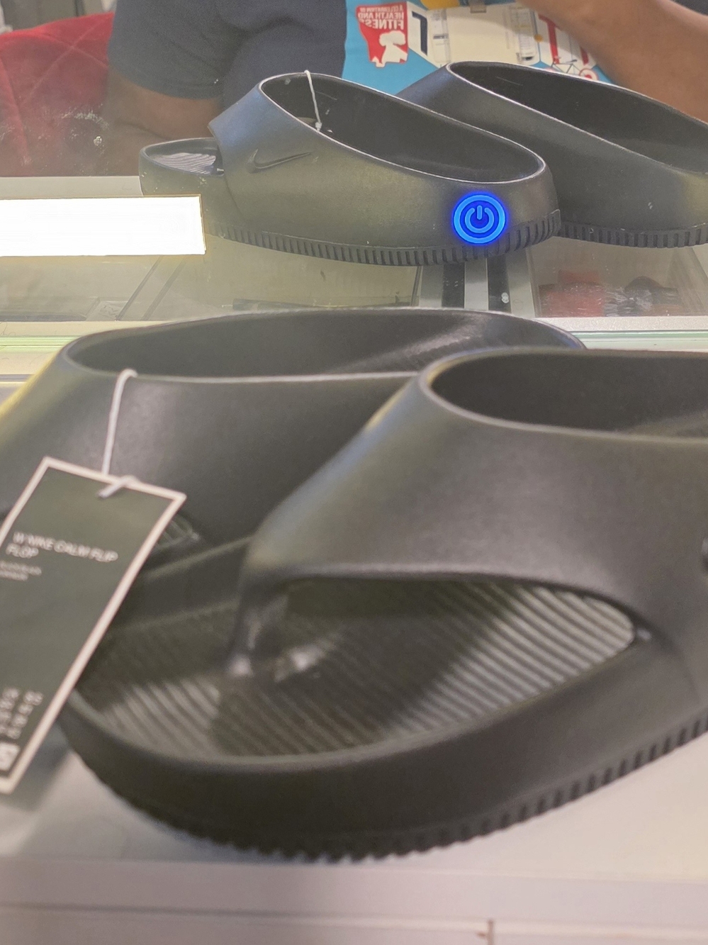 Nike Black Rechargeable Heated Foot Massager Slippers
